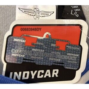 Officially Licensed Product IndyCar Embroidered Indianapolis 500 Jersey NWT L